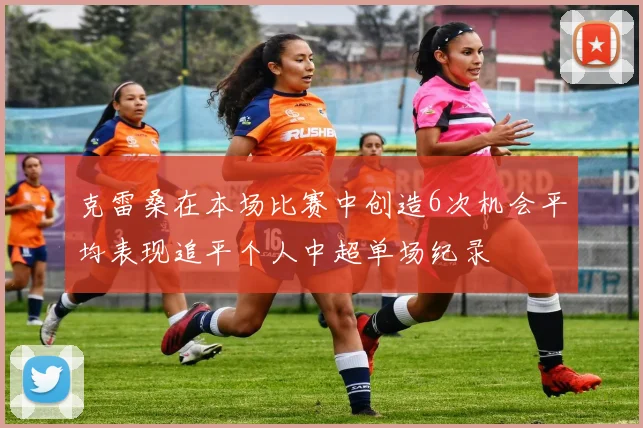 克雷桑在本场比赛中创造6次机会平均表现追平个人中超单场纪录